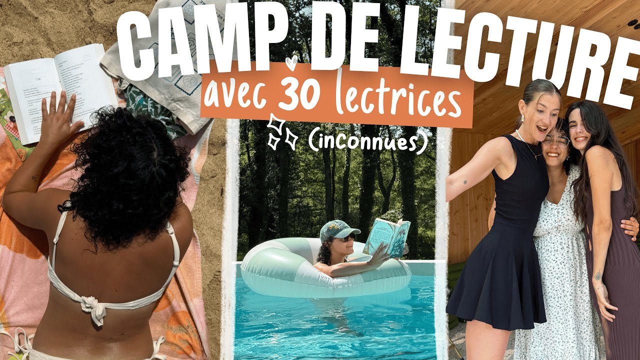 mes VACANCES en CAMP DE LECTURE ☀️📖🍹 (c'était fou)