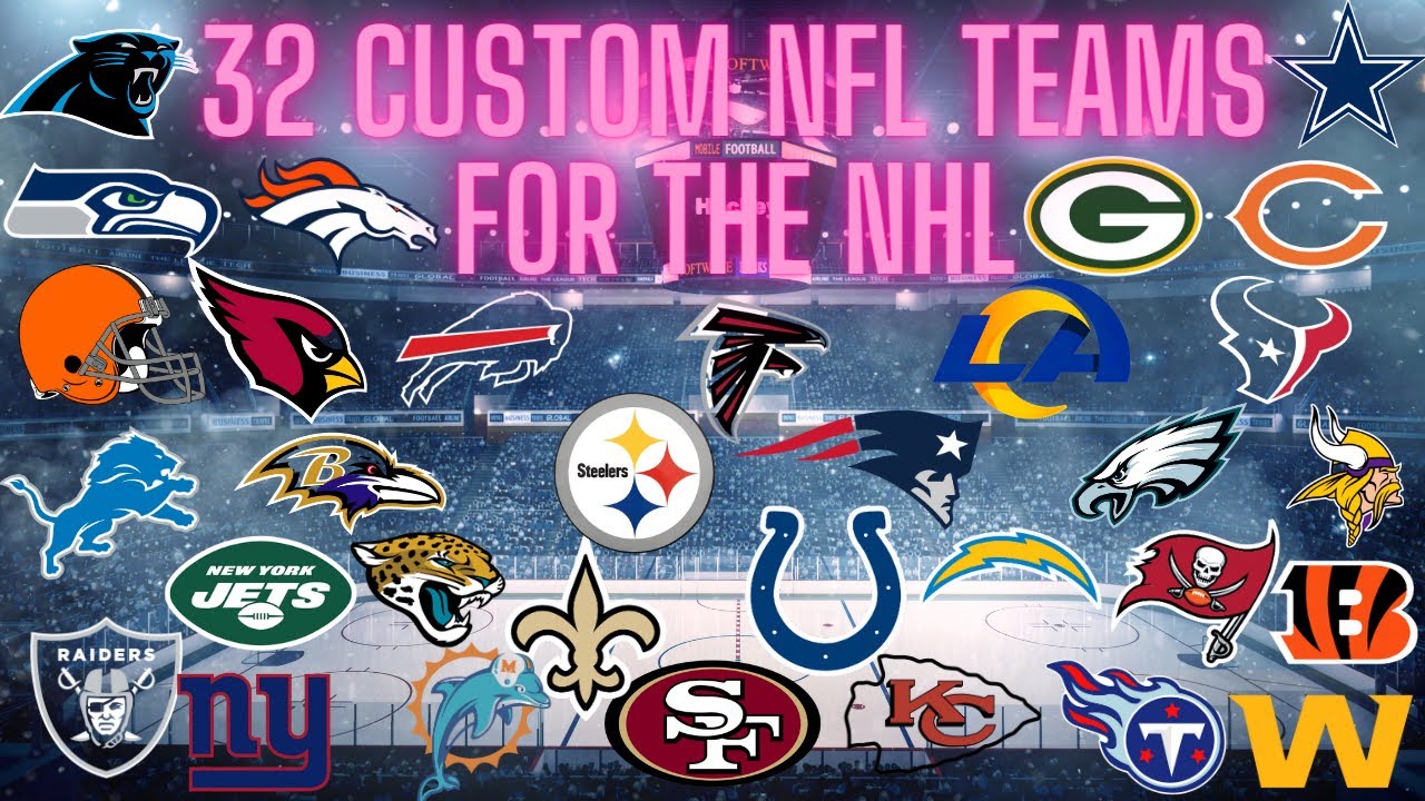 32 Custom NFL Jerseys for the NHL *JERSEY REVEALS* NHL 23