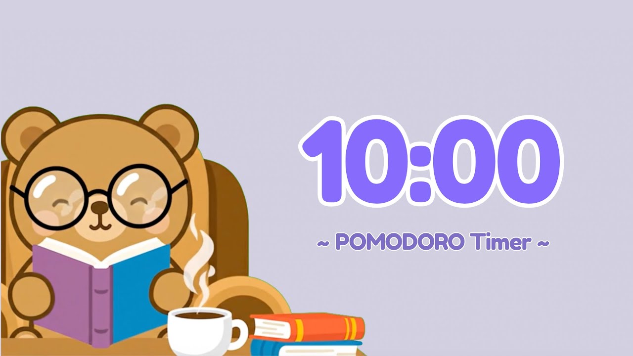 Timer Clock for Study | Lavender Colour