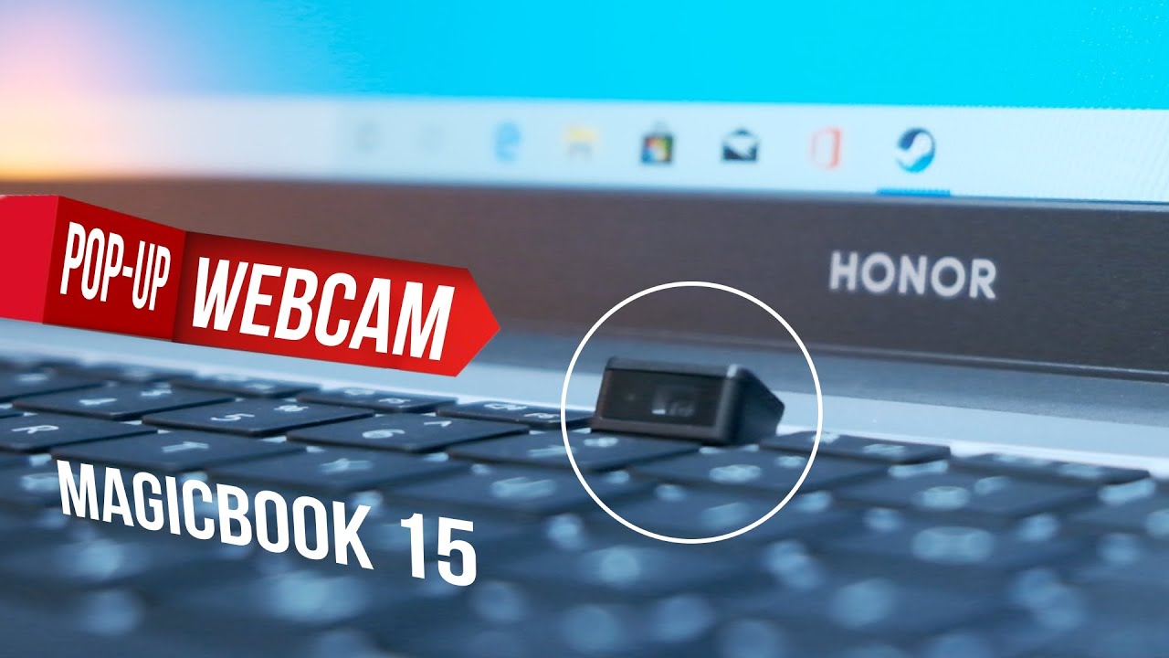 HONOR MagicBook 15 unboxing - popup webcam hidden in Key!