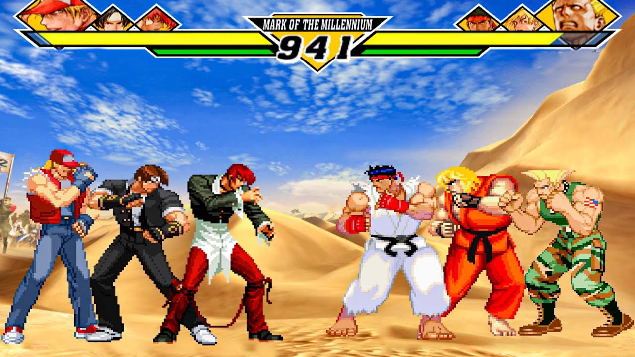 IORI KYO TERRY vs RYU KEN GUILE