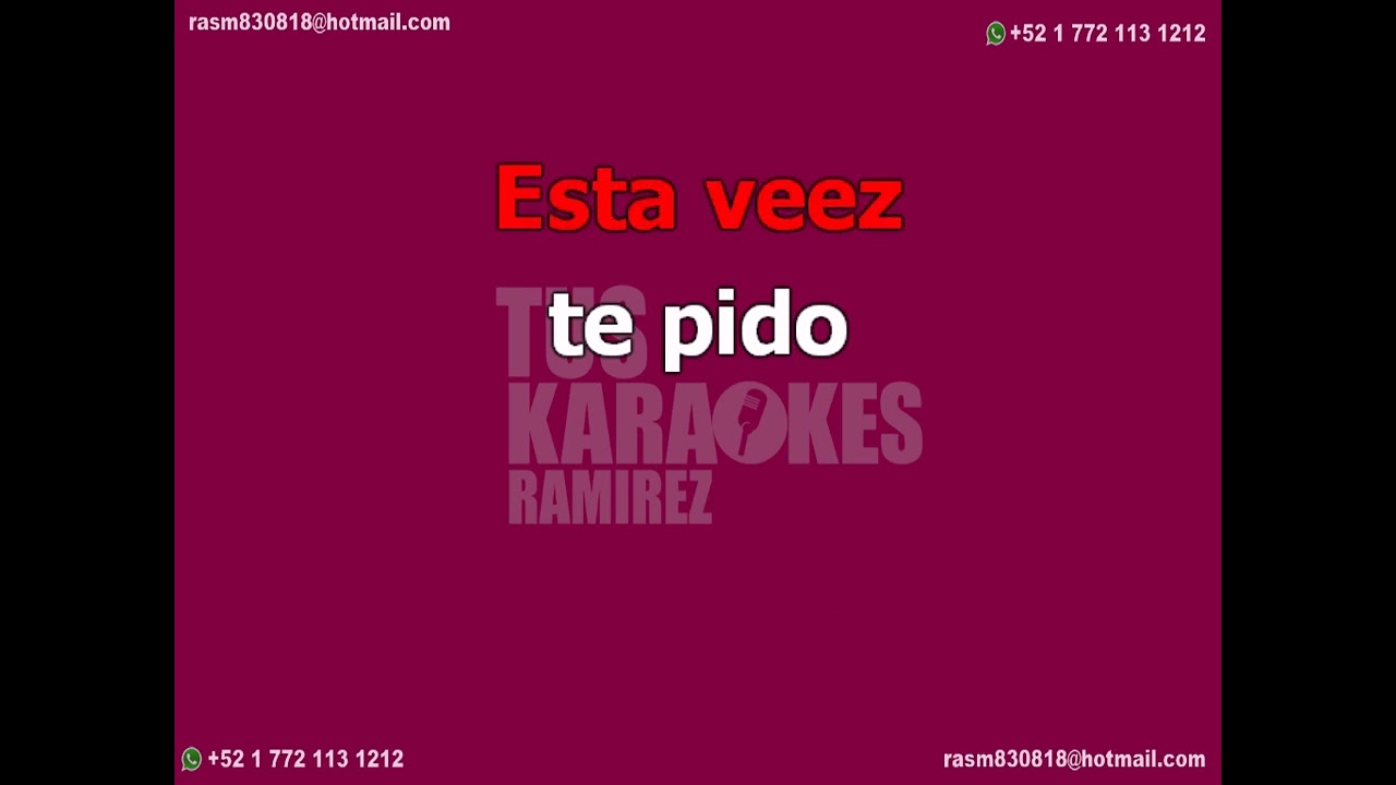 Karaoke Aun Hay Tiempo Jorge Muñíz