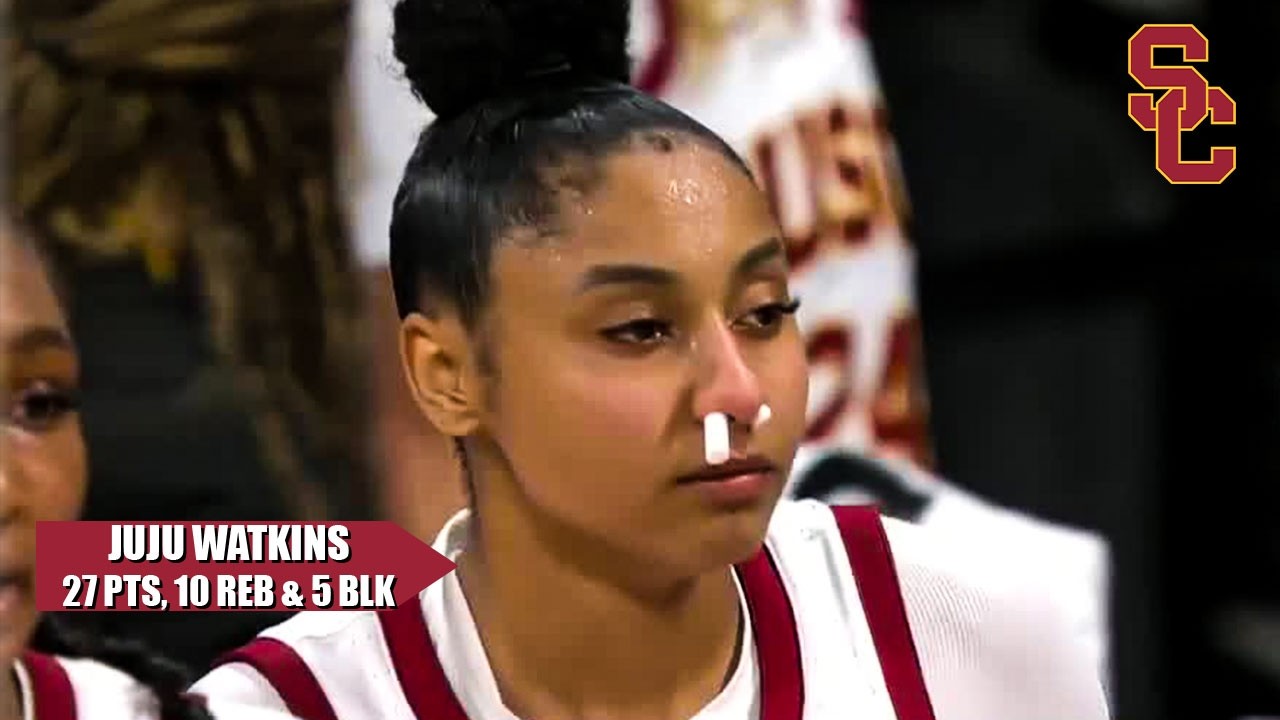 JUJU WATKINS had herself a BLOCK PARTY in her sophomore season OPENER 🚫 | ESPN College Basketball