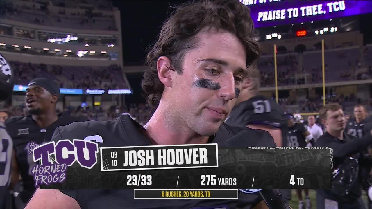 Josh Hoover Post-Game Interview after Week 6 Win over Colorado