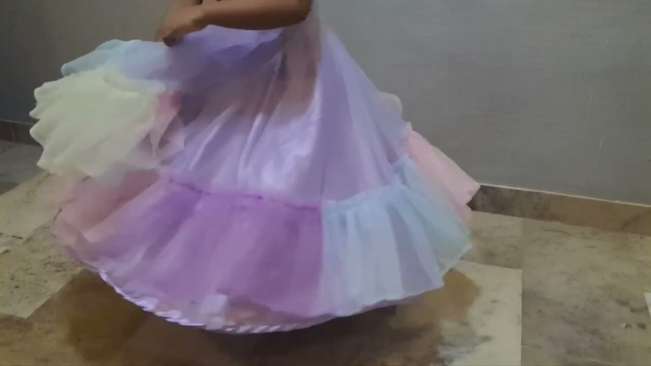Stitched with love # 6 years old net frock #purple #rainbow #birthday wear