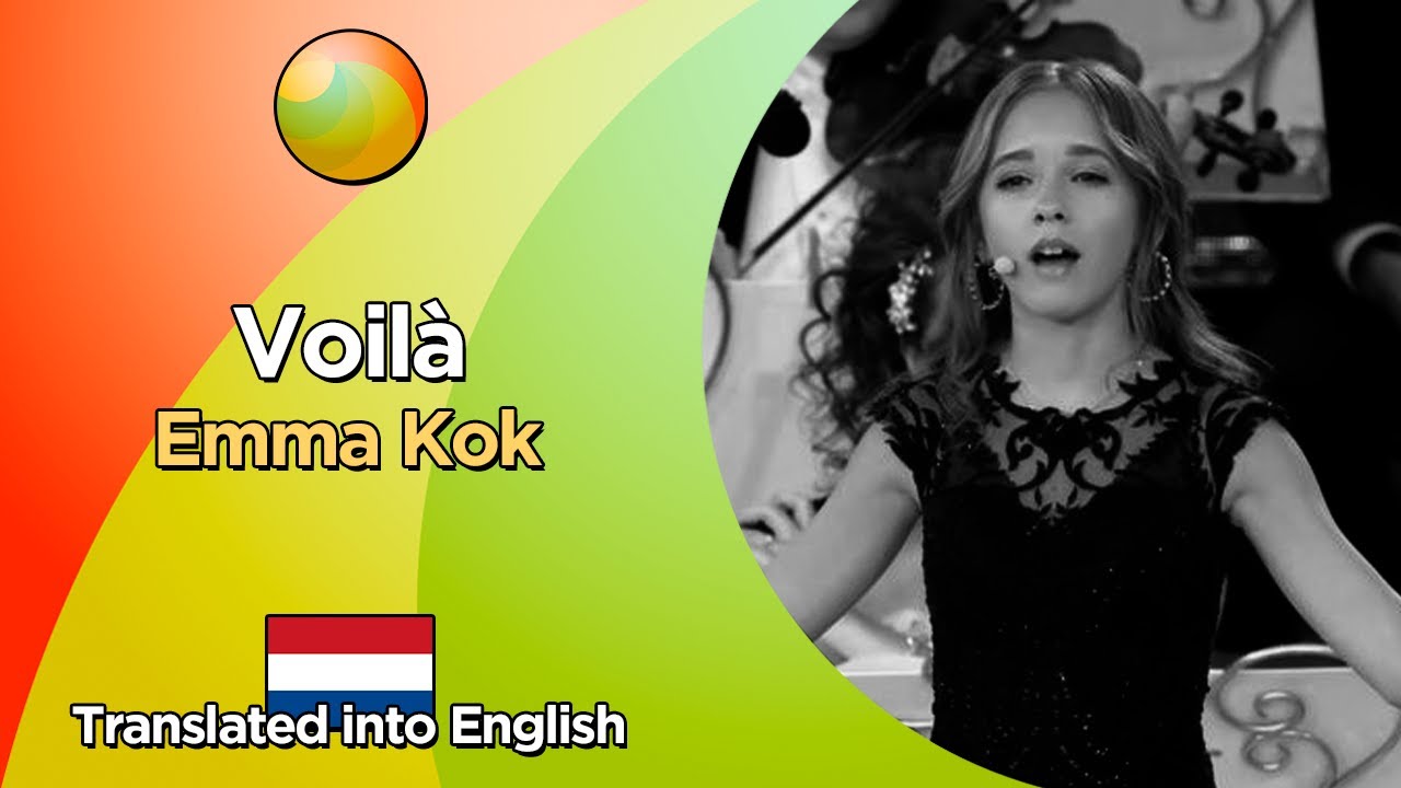 Emma Kok - Voilà (Lyrics in French and translated into English)
