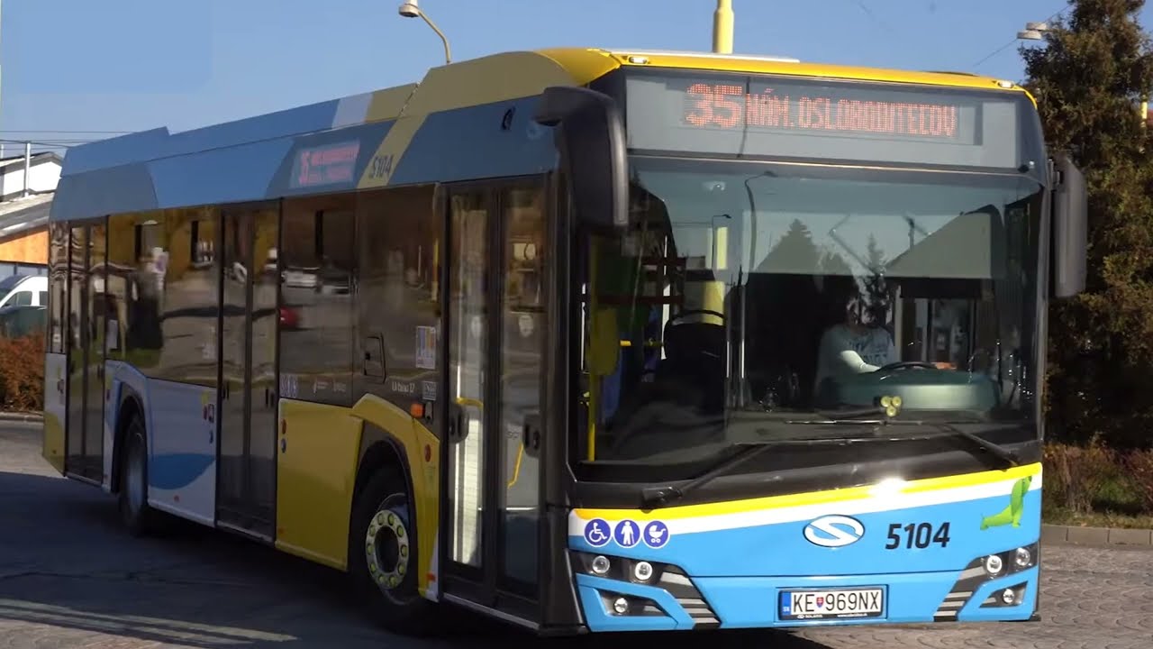 New Bus MHD Ride In Košice (Jazda novým autobusom MHD v Košiciach)