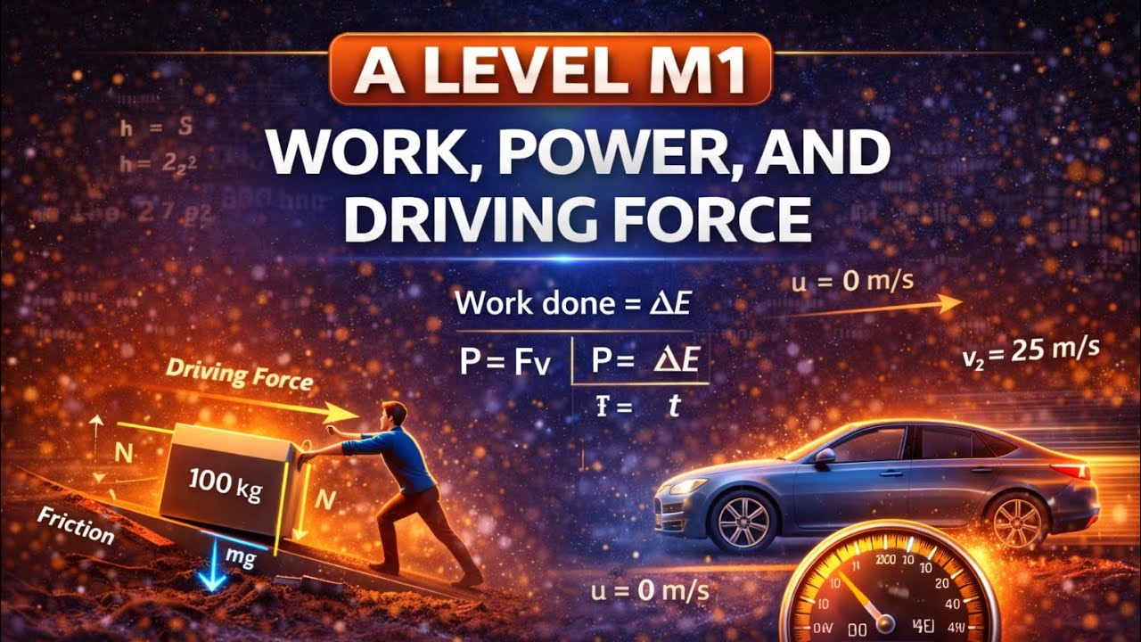 Alevel Math's topic: Work done and power