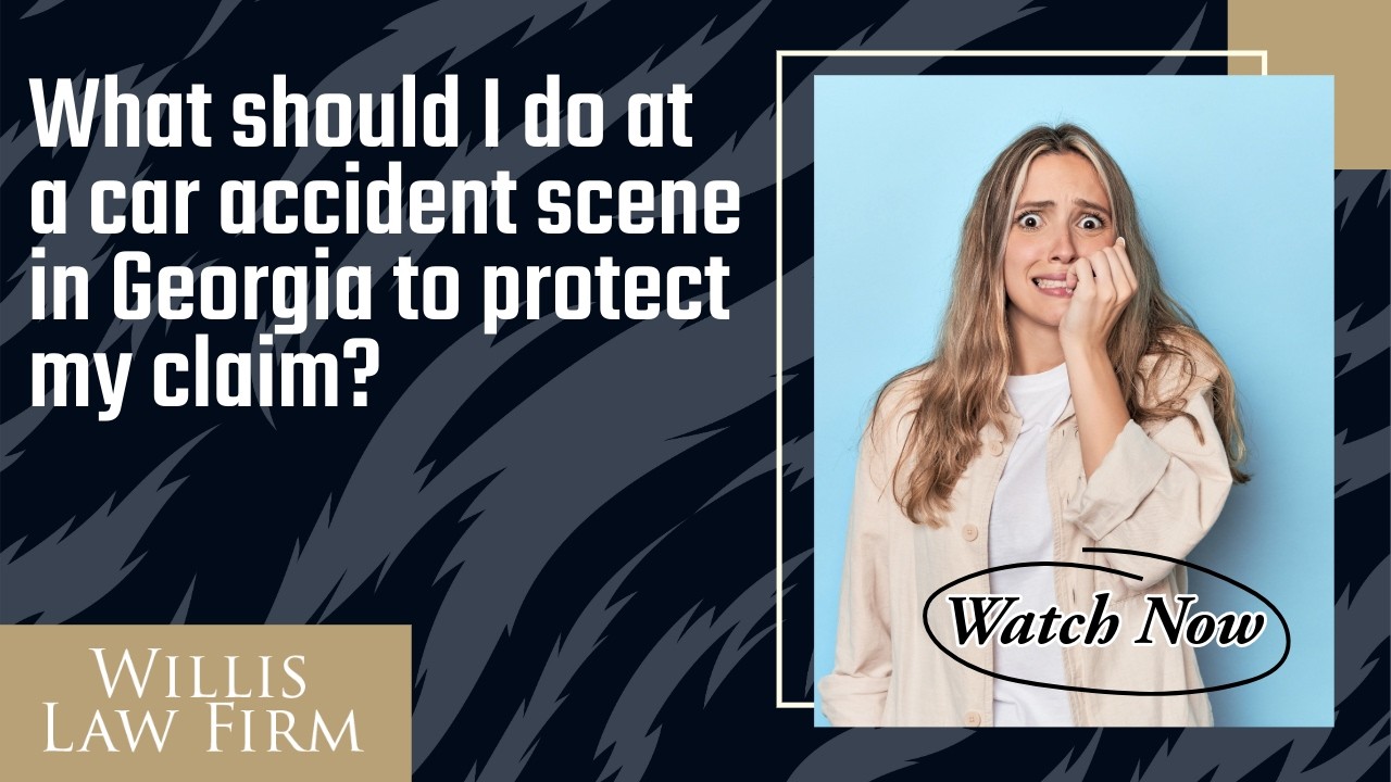 What should I do at a car accident scene in Georgia to protect my claim? | Watch & Learn Now!