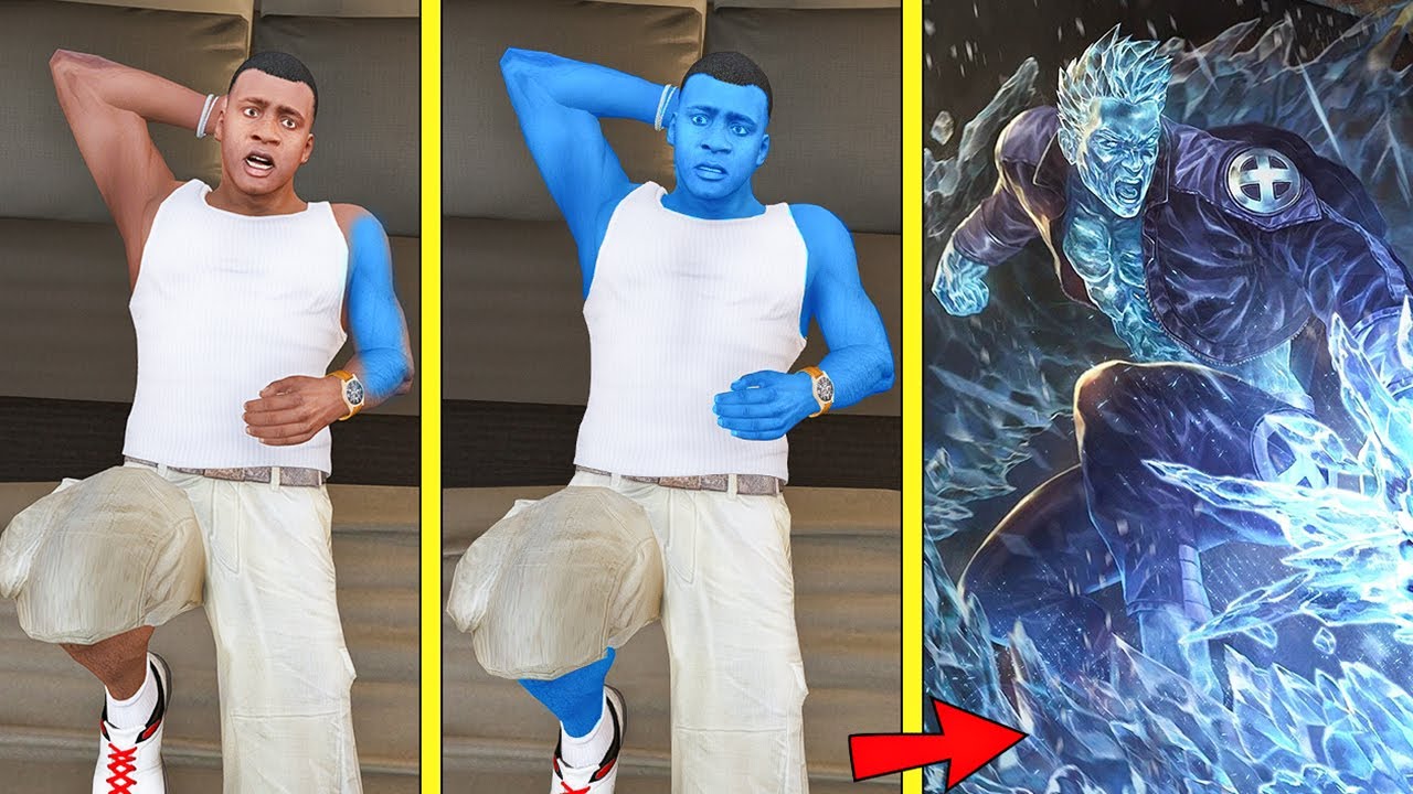 Franklin Wear Iceman Armor To Become Iceman in GTA 5