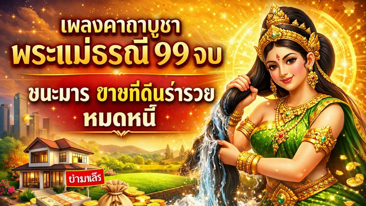 เพลงคาถาบูชาพระแม่ธรณี 99 จบ (ตัสสา เกสีโต) ชนะมาร ขายที่ดินร่ำรวย หมดหนี้ #99จบ