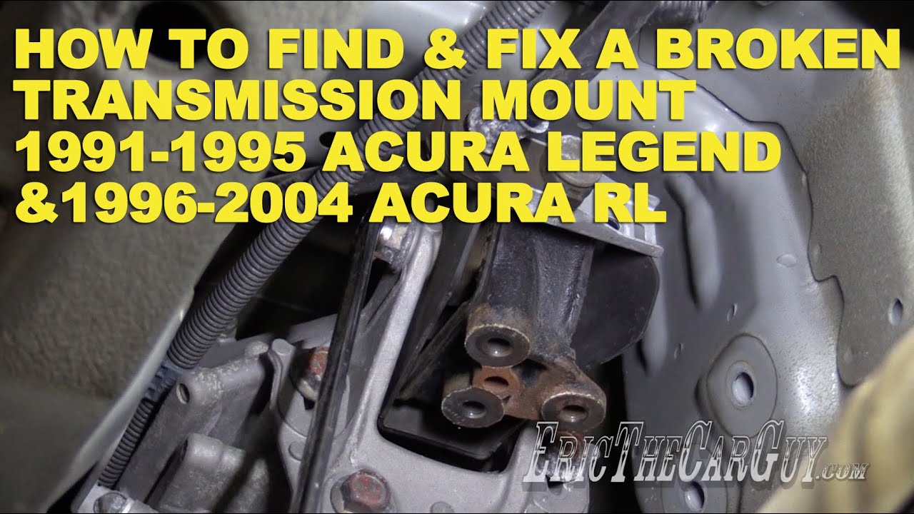 How To Find and Fix a Broken Transmission Mount Acura Legend 1991-1996 & Acura RL 1996-2004