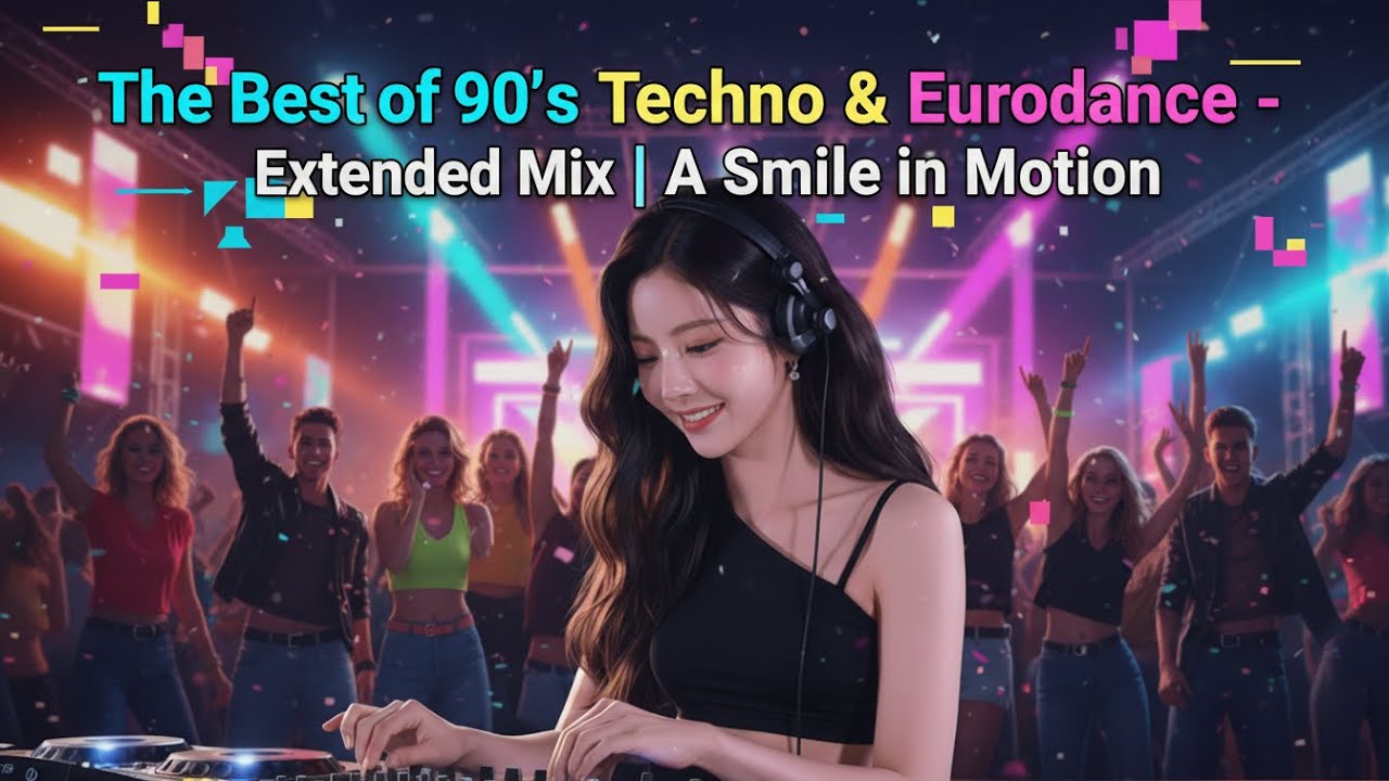 💿 The Best of 90’s Techno & Eurodance – Extended Mix | A Smile in Motion