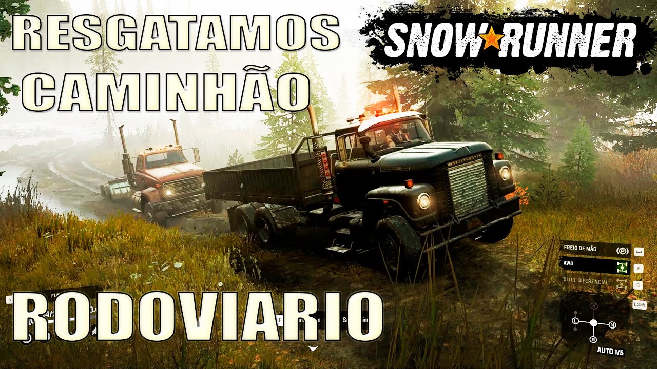 SNOWRUNNER 2020 - RESGATANDO UM CAMINHÃO RODOVIARIO ATOLADO
