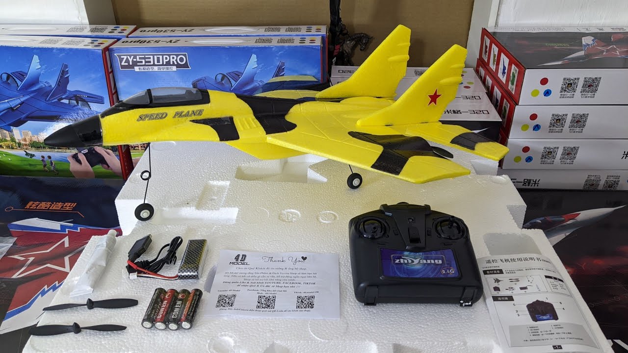 Lắp Ráp & Khắc Phục các lỗi thường gặp trên MÁY BAY ĐIỀU KHIỂN MiG-29 (ZY-740). #4dmodel