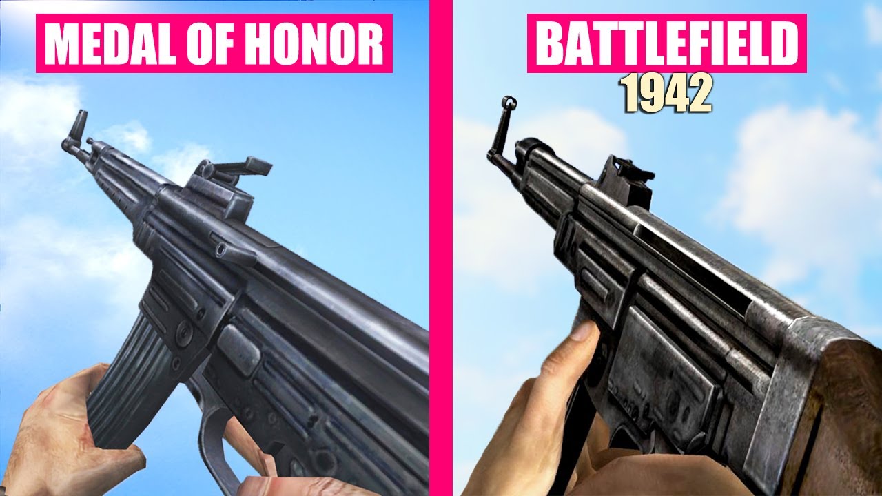 Battlefield 1942 vs Medal of Honor Allied Assault - Weapons Comparison
