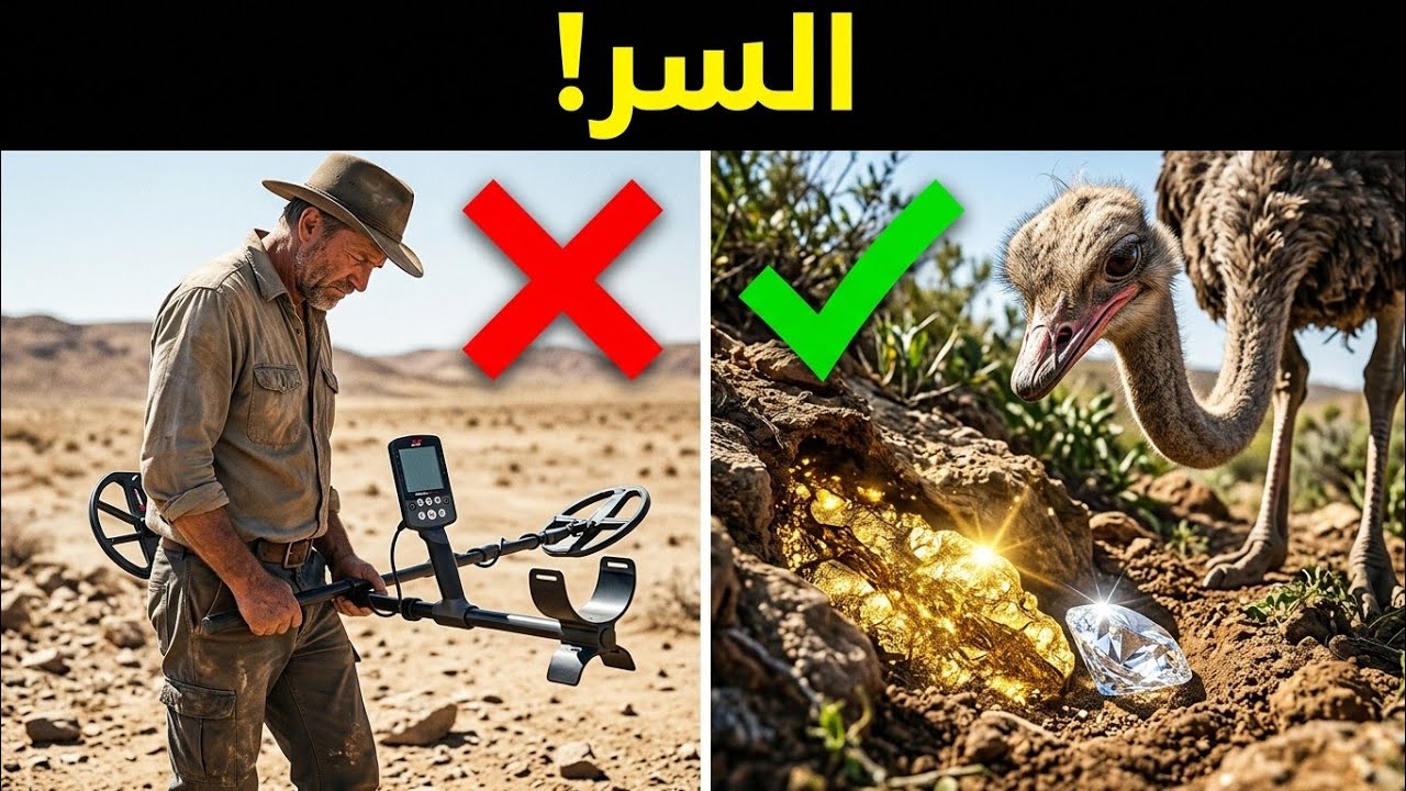 سر الألماس في بطون الطيور! 💎 كيف تدلك لغة الأرض على عروق الذهب ولألماس ؟