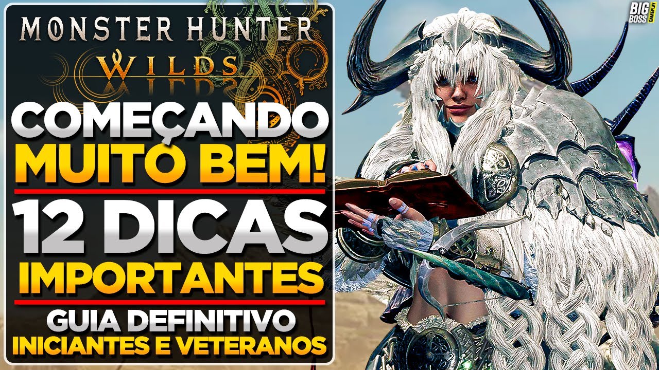🔥 12 DICAS ESSENCIAIS em MONSTER HUNTER WILDS! COMEÇANDO BEM INICIANTES E VETERANOS