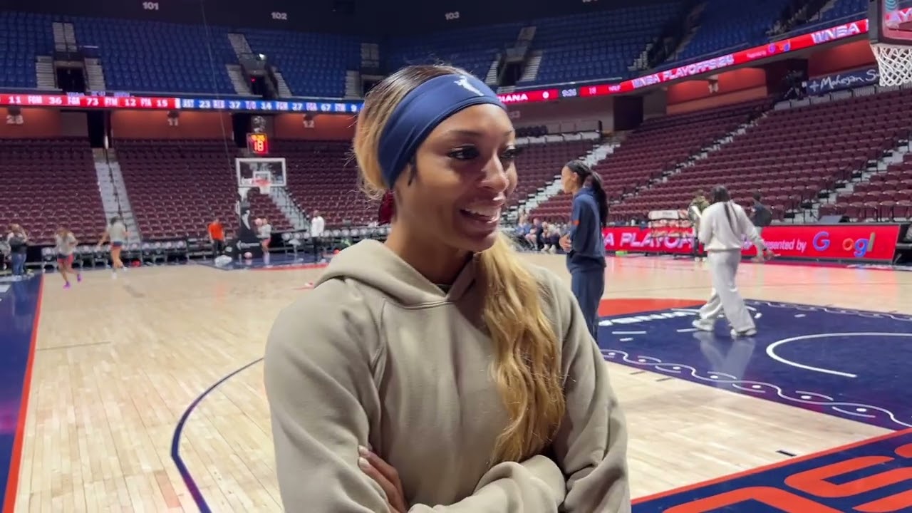 Caitlin Clark says black eye is better; DiJonai Carrington on trying to make a play on ball