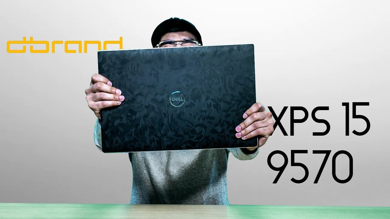 Dell XPS 15 9570 Unboxing + dbrand Skin (Black camo)