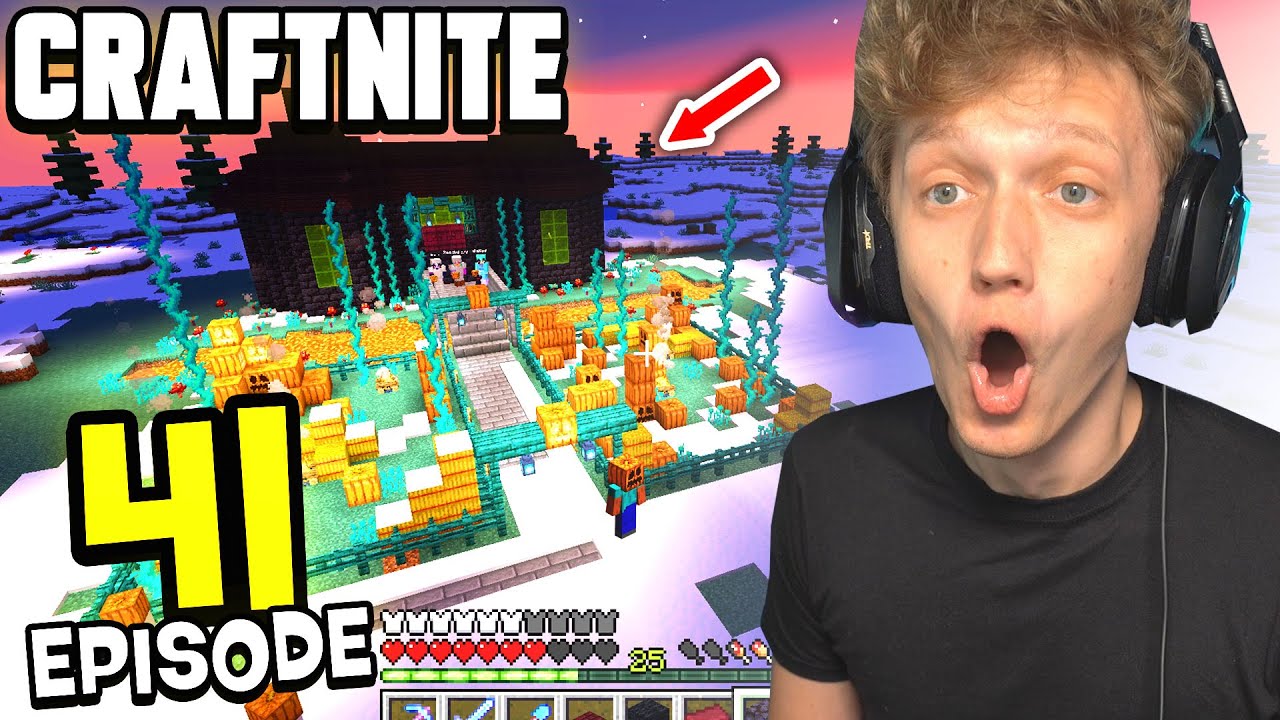 Craftnite: Episode 41 - I BUILT A HAUNTED MANSION... (scariest Halloween house)