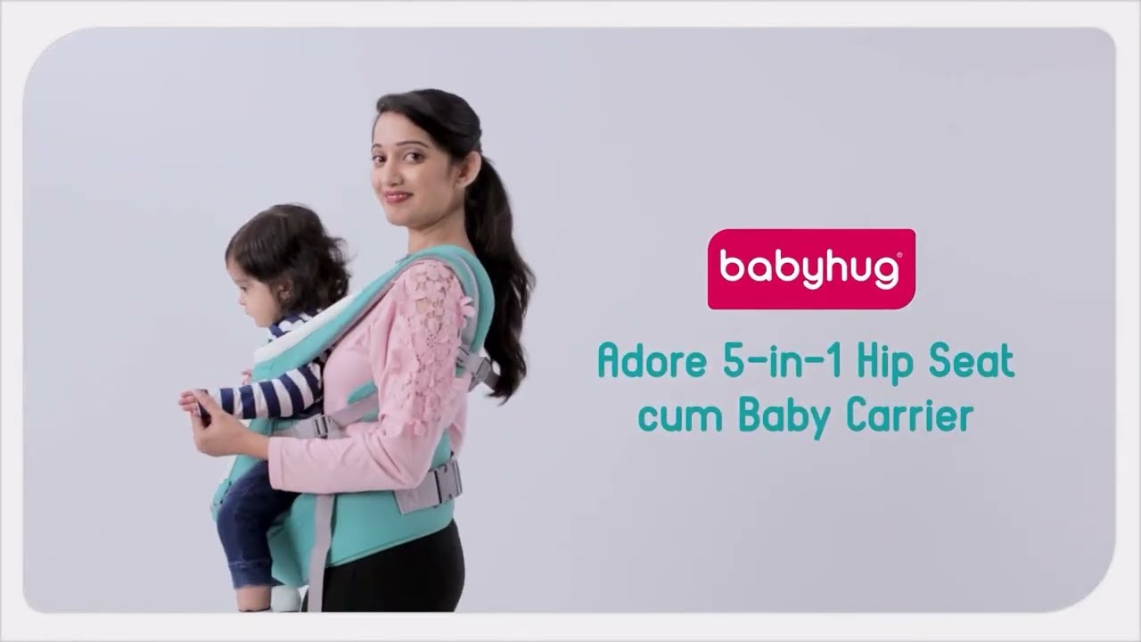 Babyhug Adore 5-in-1 Hip Seat cum Baby Carrier