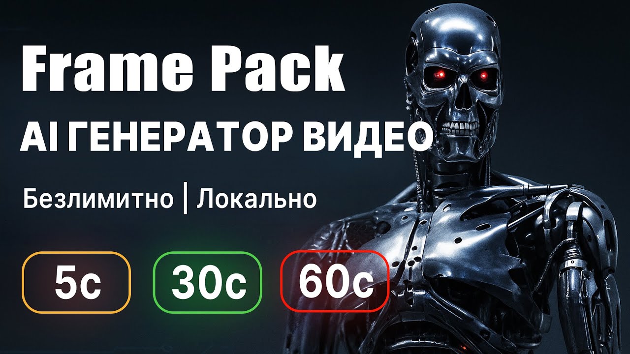 FramePack | Безлимитный AI генератор видео на компьютере. Как установить, пользоваться