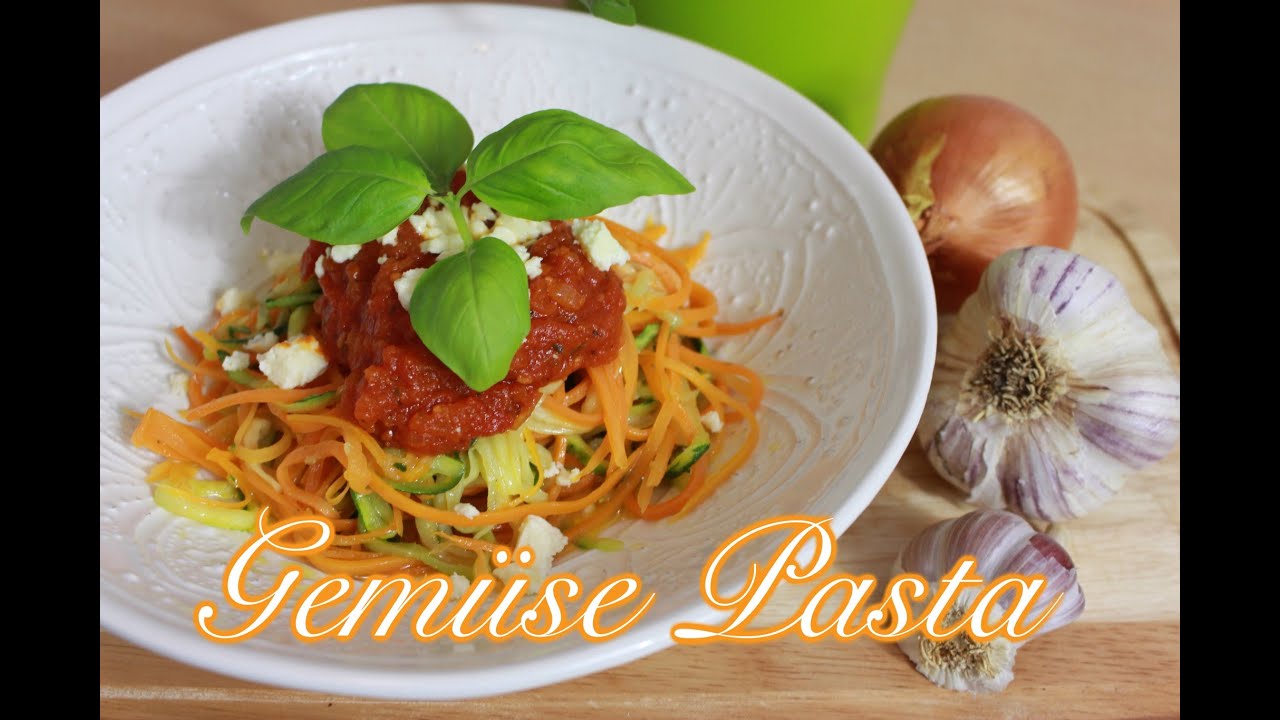 Gemüse-Spaghetti aus Zucchini & Karotten - Nudeln ohne Kohlenhydrate
