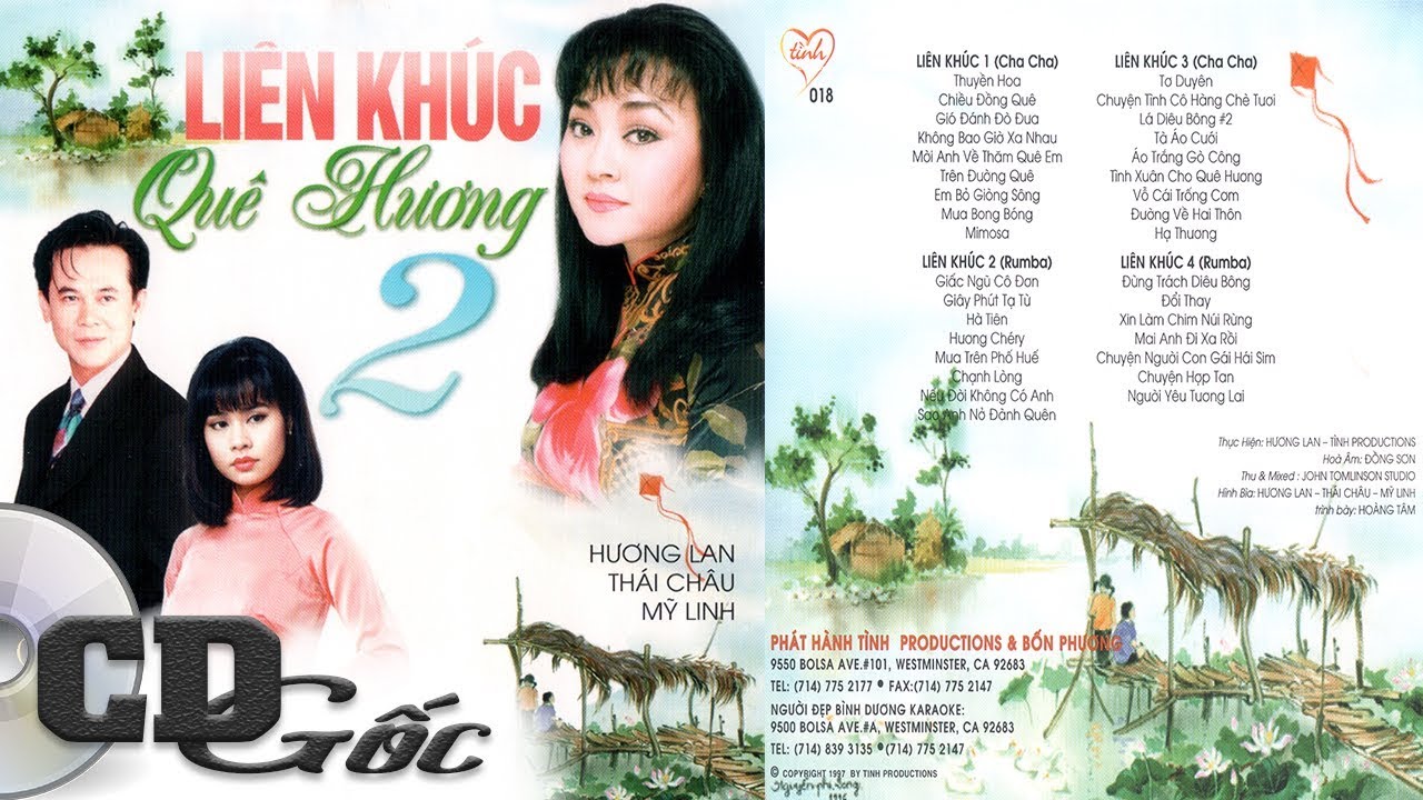 CD LIÊN KHÚC QUÊ HƯƠNG 2 - Hương Lan, Thái Châu - Nhạc Trữ Tình Quê Hương Hay Nhất (Tình 18)