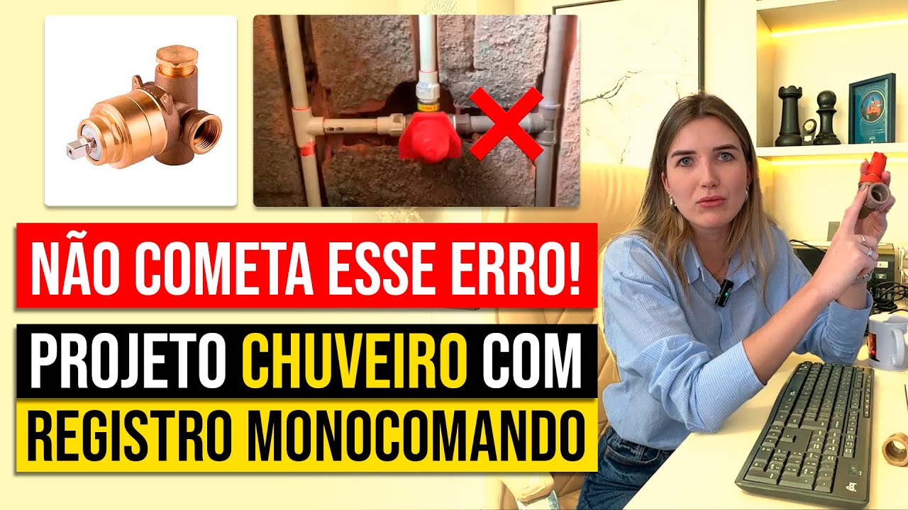 Nunca mais erre no projeto do chuveiro com registro monocomando - projeto hidro