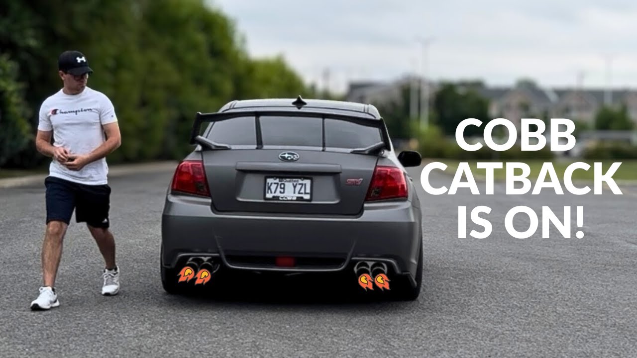 Cobb Exhaust Install On My STI + Before/After Sound Comparison