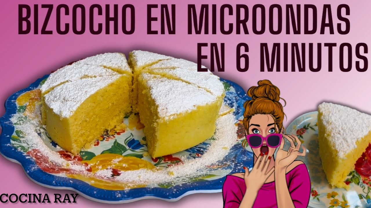 ¡Cake en Microondas en 6 minutos!
