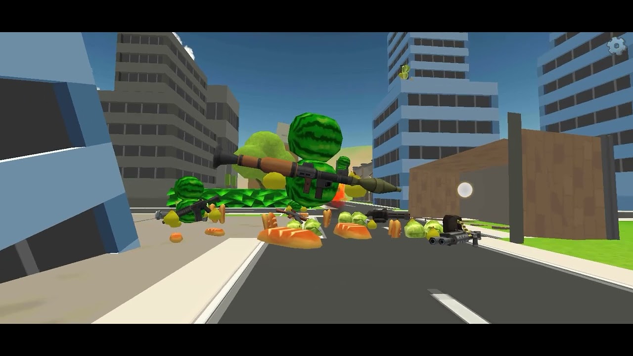 Melon war 3 (part 2 chicken gun)