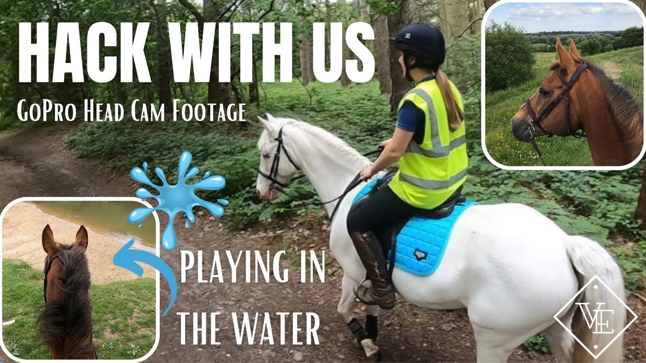 HACK WITH ME | GoPro | Riding William & James | Canters & bareback fails | June 2021