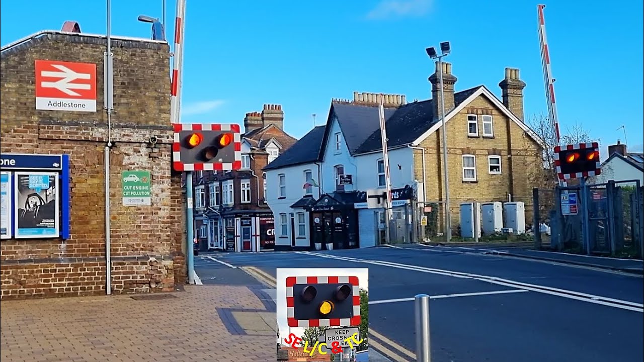 Addlestone Level Crossing, Surrey