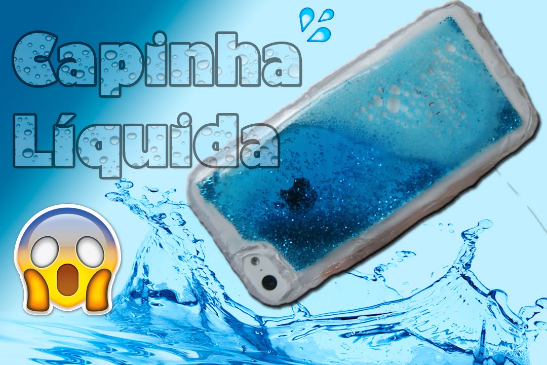 Capinha de Celular com Cola Quente e Gel - DIY