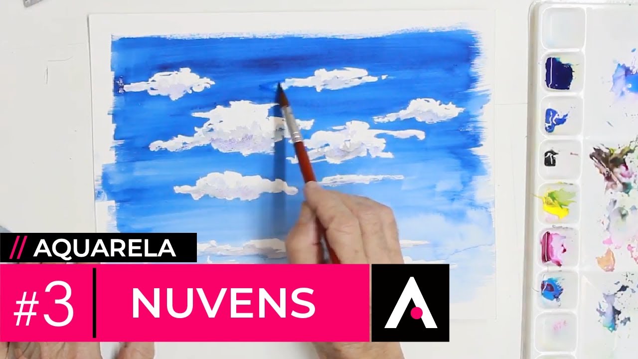 AQUARELA #3 // Aprenda a fazer nuvens