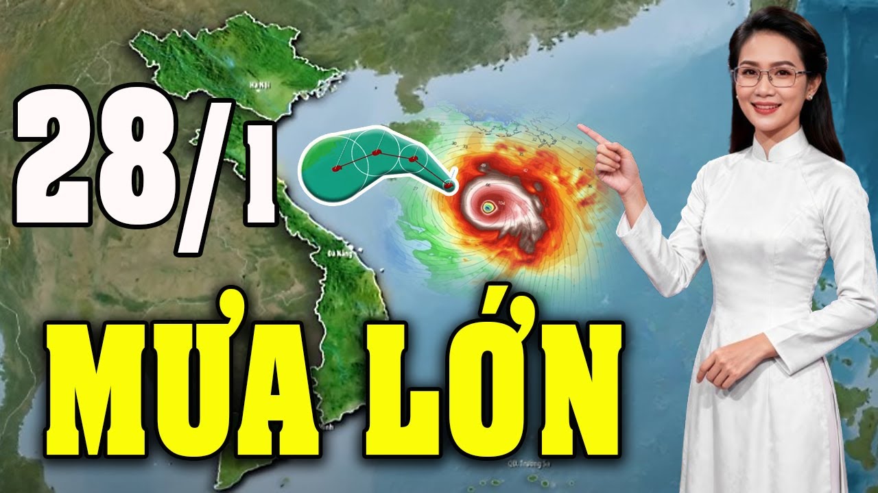 Dự Báo Thời Tiết Đêm Nay và Ngày Mai 28/1 | Thời Tiết Hôm Nay 3 Ngày Tới Mới Nhất|#thoitiet
