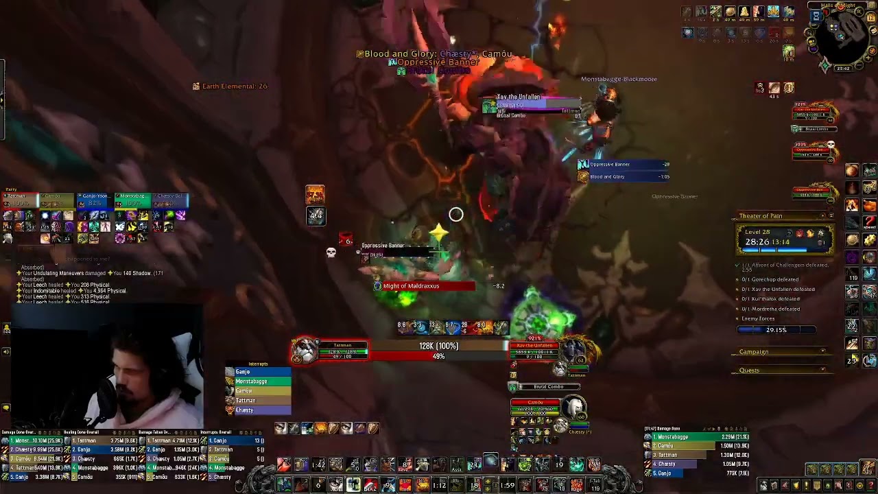 Tyrannical TOP 28 Necrolord Protection Warrior patch 9.2.5