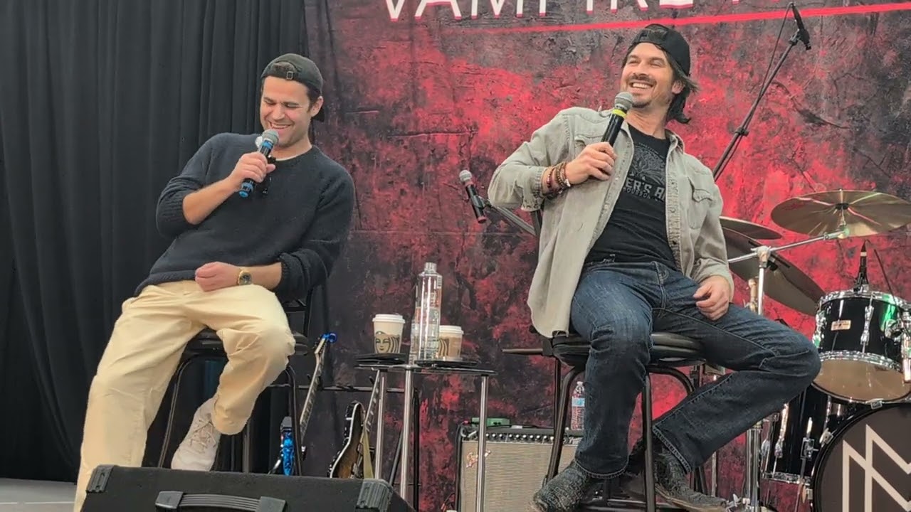Creation Entertainment Vampire Fan Weekend Orlando 2024 Ian Somerhalder and Paul Wesley Gold Panel