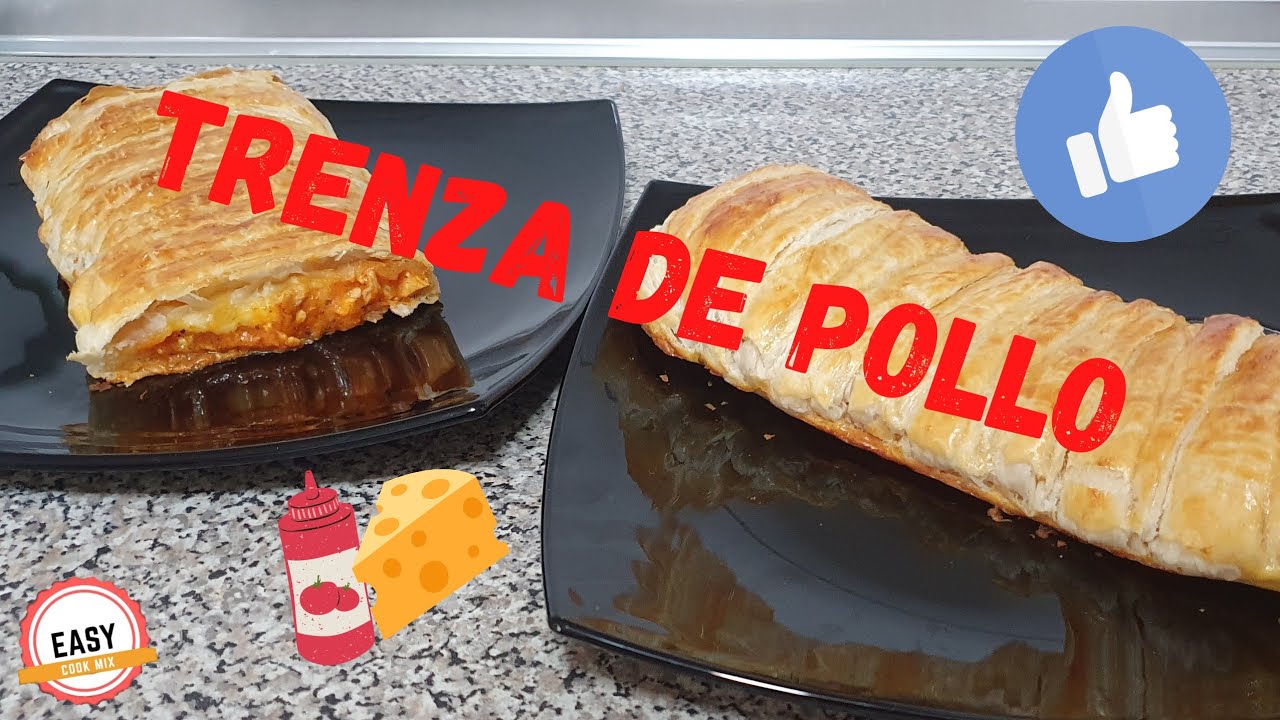 Trenza de pollo / Una manera muy fácil, rica y bonita de hacer hojaldre