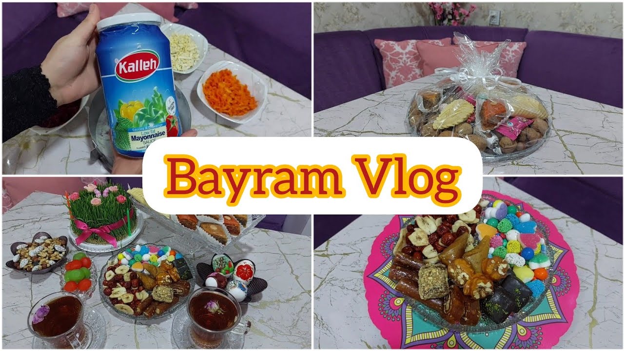 Qaynanama bayram xonçası hazırlayıb apardım💚İran mayonezi ilə salat necə alındı🤔Mənim bayram süfrəm🥰