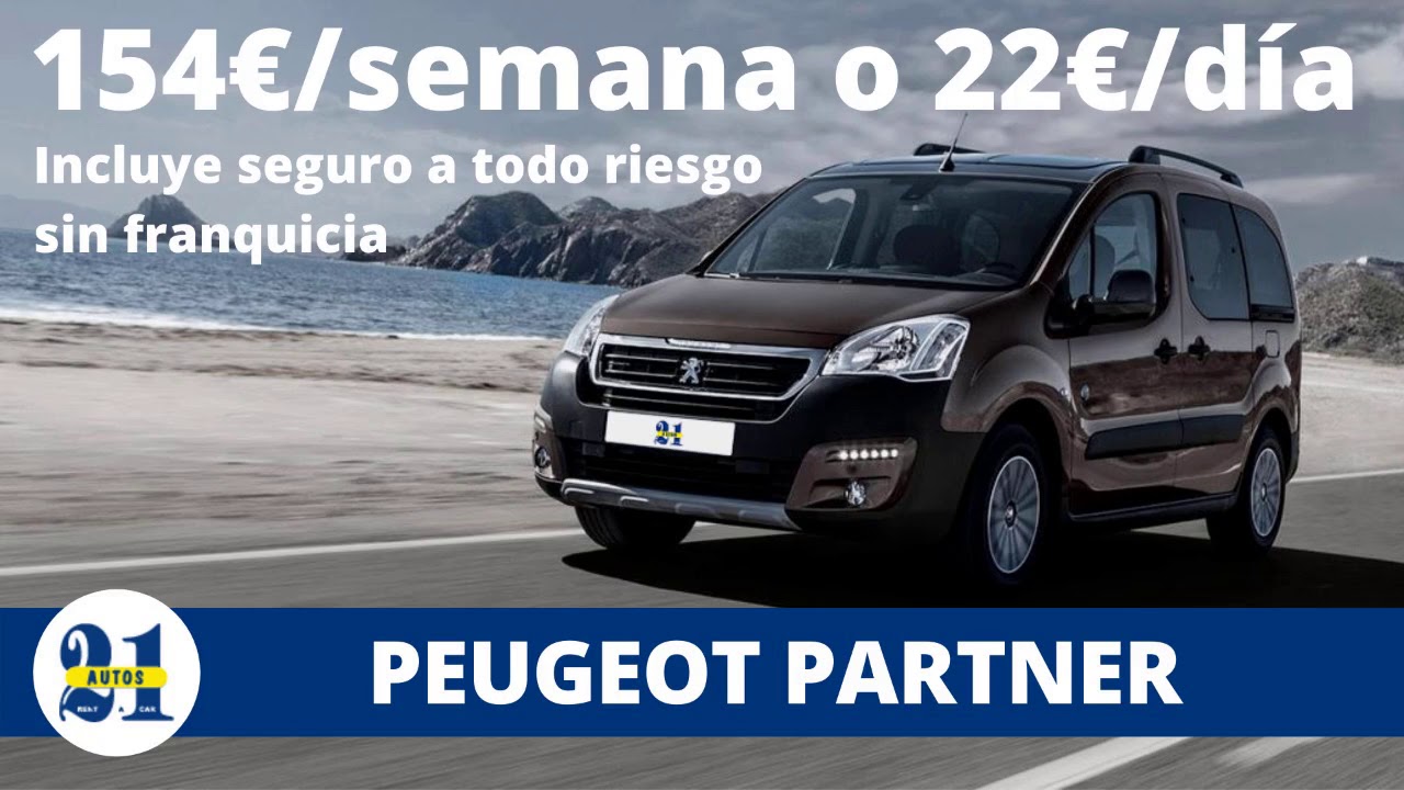 Alquila una Peugeot partner rent a car menorca