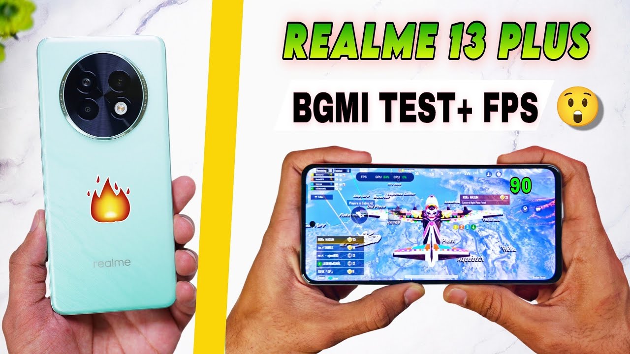 Realme 13 Plus 5G Bgmi Pubg Test | Bgmi graphics settings| realme 13 plus Bgmi gaming battery test