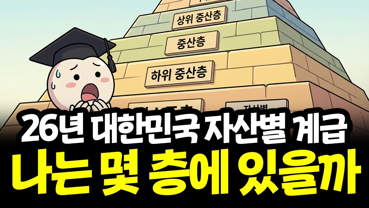2026년 최신 자산별 계급 기준...나는 몇 층에 있을까