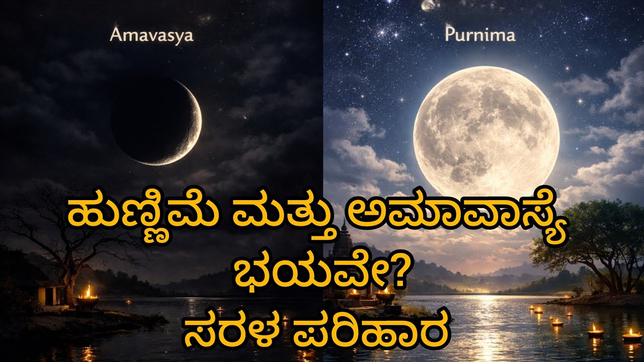 ಹುಣ್ಣಿಮೆ ಮತ್ತು ಅಮಾವಾಸ್ಯೆ ದಿನಗಳಲ್ಲಿ ಭಯ, ಕಲಹ, ಆತಂಕ, ಉದ್ವಿಗ್ನ,ಇಲ್ಲಿದೆ ಸರಳ ಪರಿಹಾರ |How to overcome 