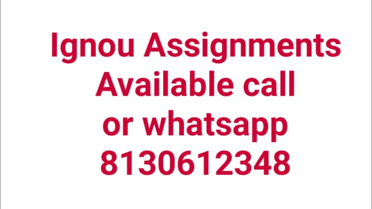 Ignou solved Assignments MECE 003