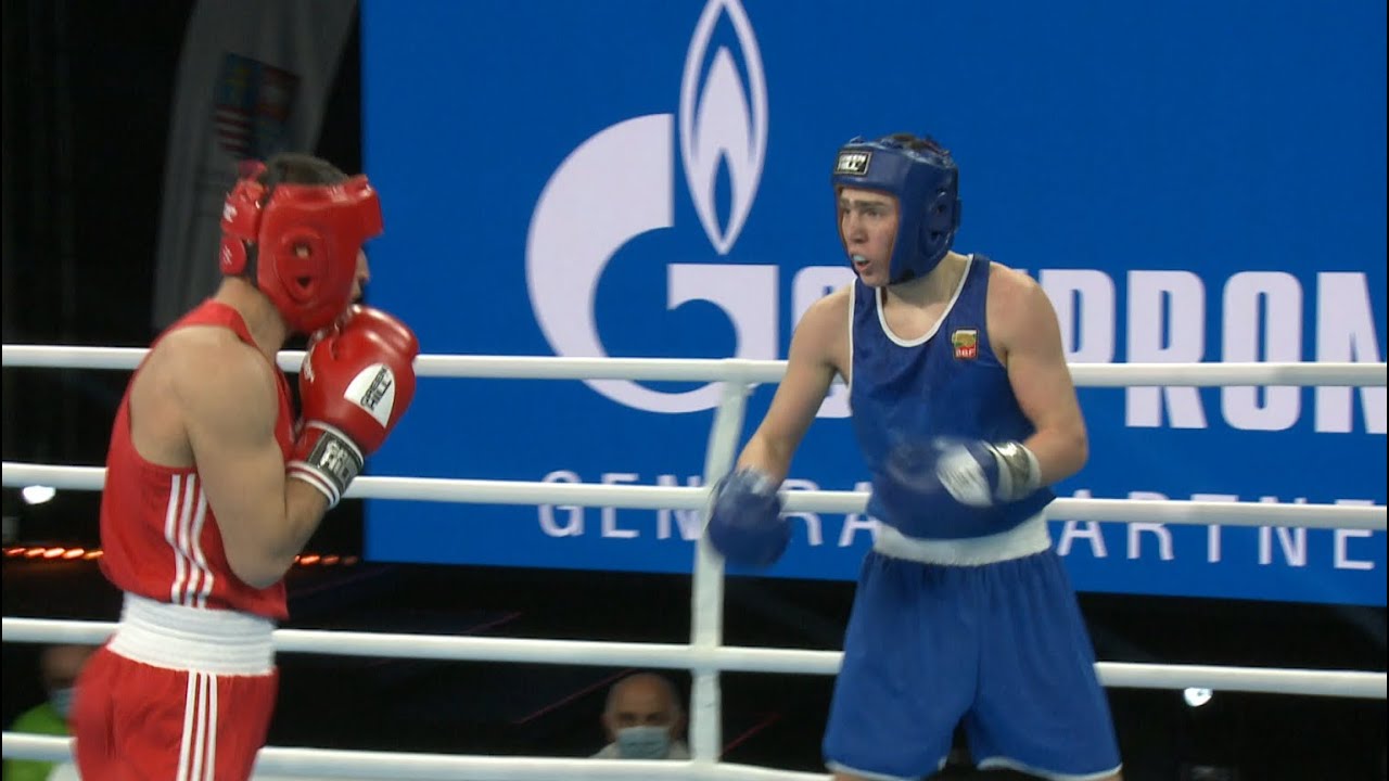 Kielce 2021 Session9B (M64kg) MATYAKUBOV Bozorboi (UKR) vs DZHUROV Krasimir Atanasov (BUL)