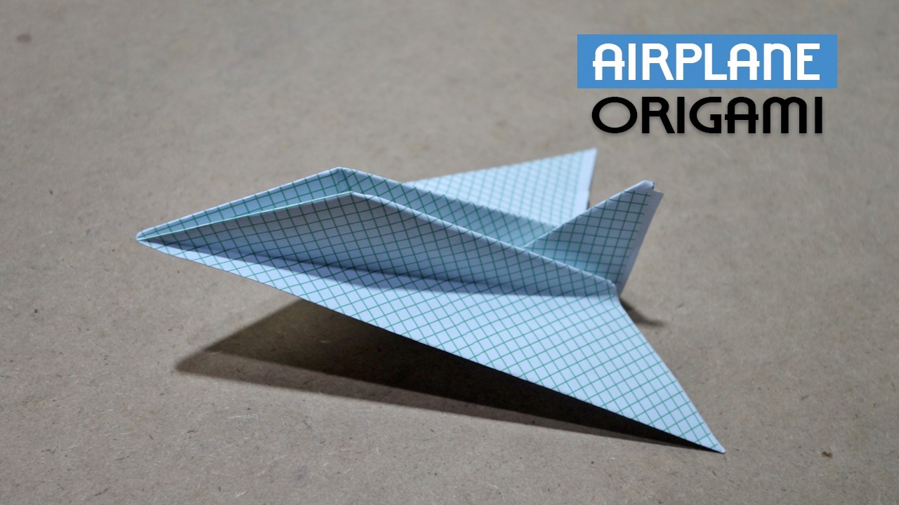 Tutorial cara membuat origami pesawat terbang yang paling mudah