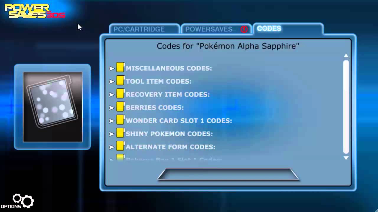 Trucchi Pokémon Rubino Omega/ Zaffiro Alfa Powersaves ITA!